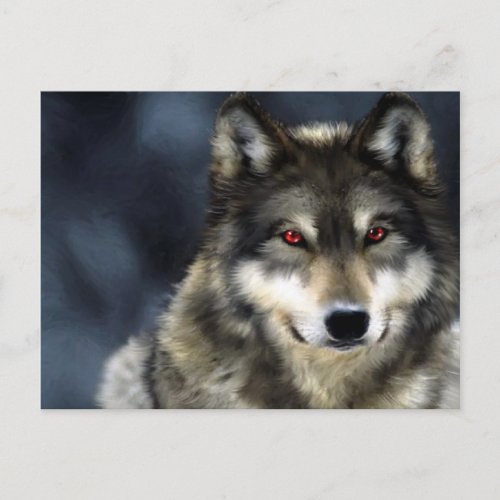 wolf postcard