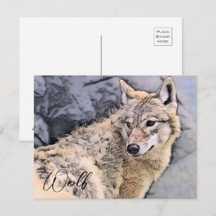 Wolf Postcard