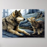 Wolf Poster at Zazzle