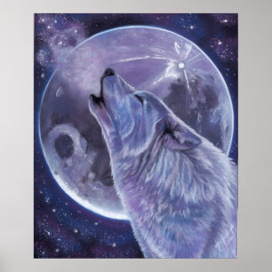 Wolf Poster - Lone Wolf by Michaeline McDonald