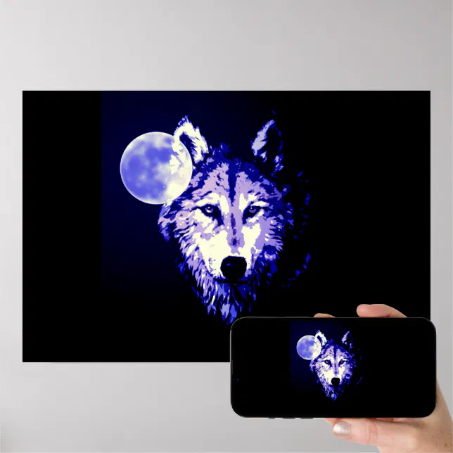 Wolf Poster Print - Wolves Posters | Zazzle