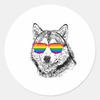 Wolf Pride Classic Round Sticker