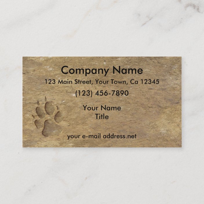 Wolf Print Business Card