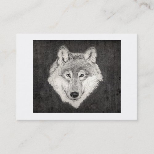 Wolf Profile Card Business Card