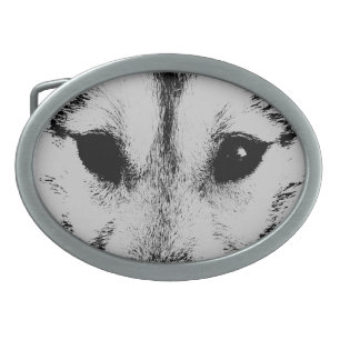 Wolf Pup Belt Buckle Sled Wolf Dog Buckles