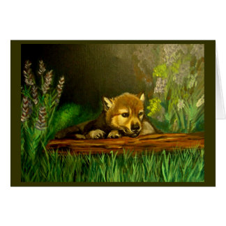 Wolf pup cards