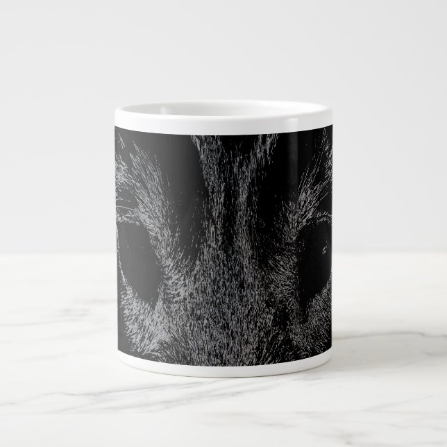Wolf Pup Coffee Mug Wild Dog Jumbo Cups Sled Dog (Front)