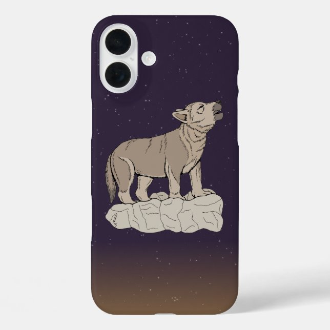 Wolf Pup Howling Case-Mate iPhone Case (Back)
