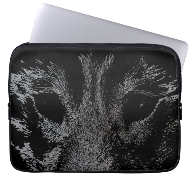 Wolf Pup Laptop Case Siberian Wolf Pup  Eyes Gifts (Front)