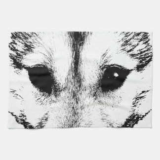 Wolf Pup Towel Wild Husky Dog Tea Towel