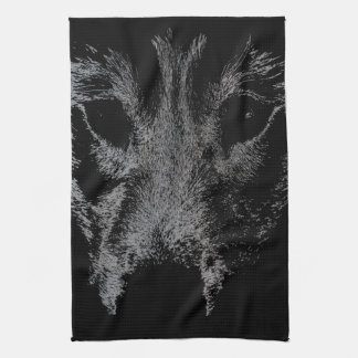 Wolf Pup Towel Wild Husky Dog Tea Towel