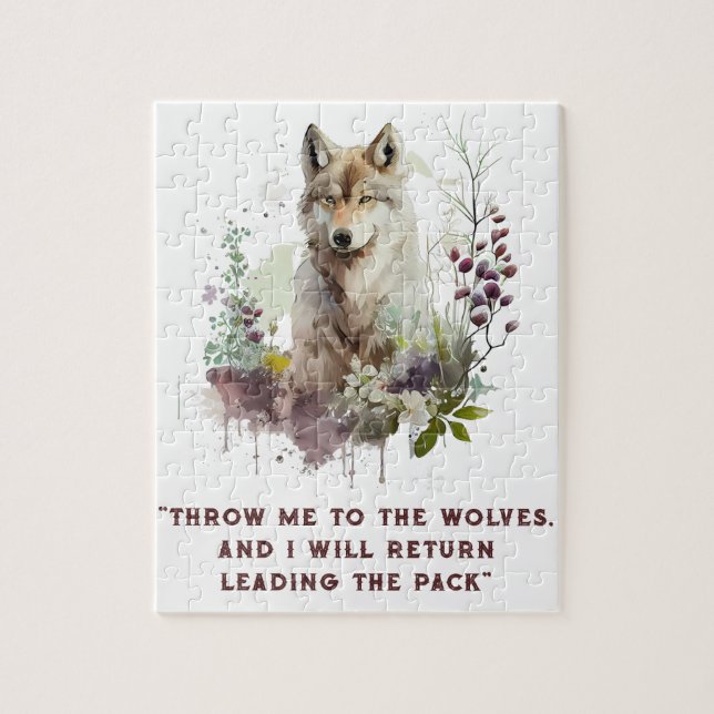 Wolf Quote Jigsaw Puzzle (Vertical)