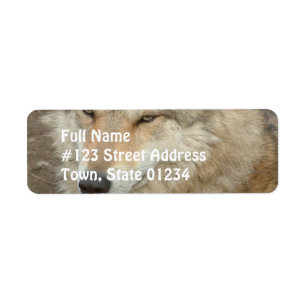 Wolf Return Address Label