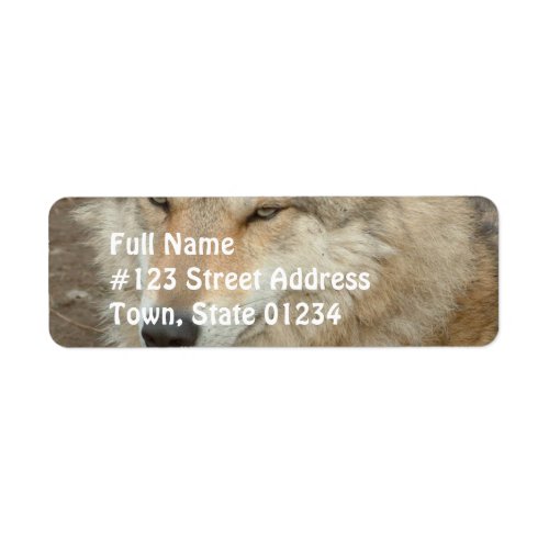 Wolf Return Address Label