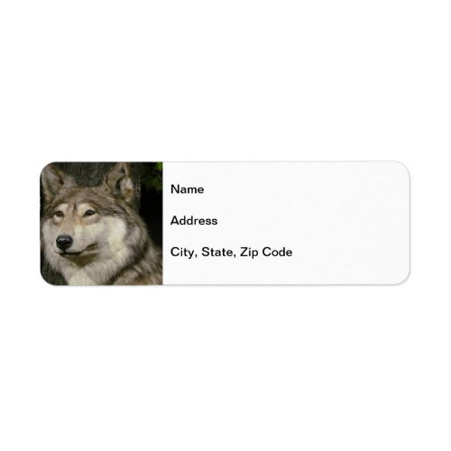 Wolf Return Address Label