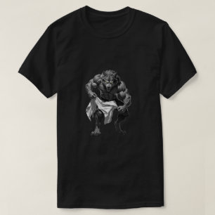 wolf ripping shirt