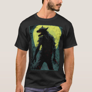 wolf ripping vintage T-Shirt