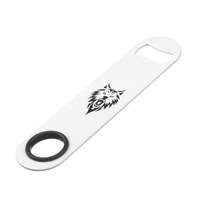 Wolf roar tribal  bar key (Front Angled)