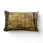 Wolf Rocks Trail in Autumn Pennsylvania Landscape Lumbar Pillow
