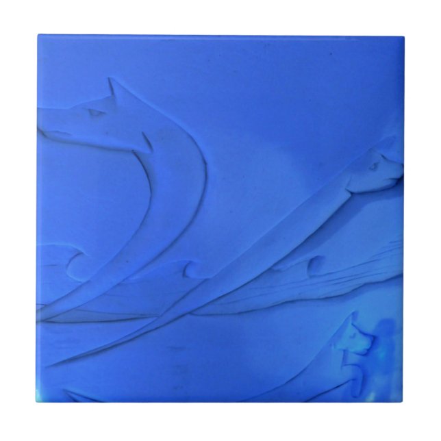 Wolf Room at Hotel de Glace, Quebec, Canada Ceramic Tile (Front)