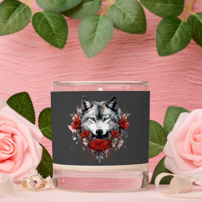 Wolf & Roses  Scented Candle (Wedding)