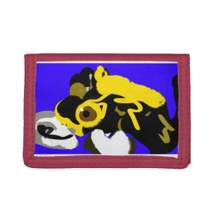 Wolf run tri-fold wallet