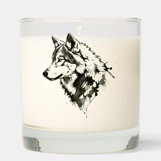 Wolf Scented Candle (Front)