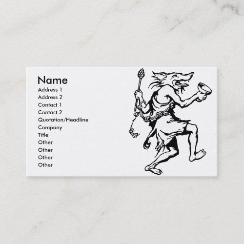 Wolf Shaman Business Card Templates