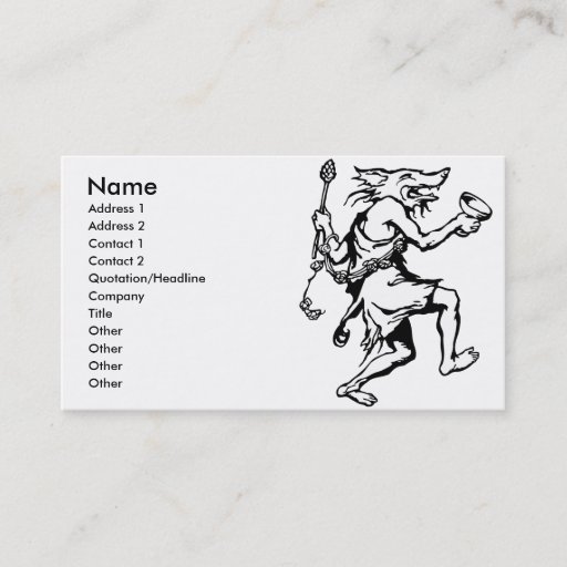 Customizable Wolf Shaman Business Card Templates