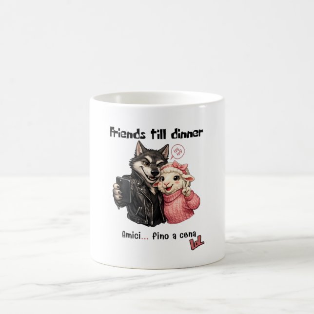 Wolf & Sheep Selfie Mug   (Center)