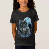 Wolf Shirt, Grey Wolf Hunting Ground, Icy Moon