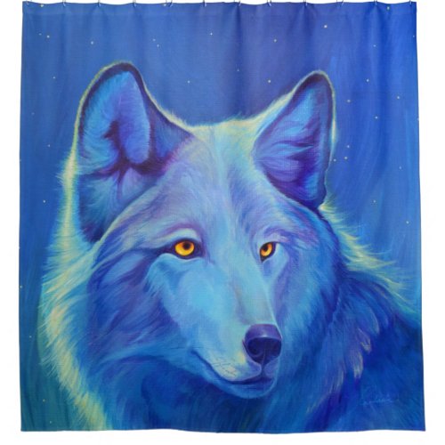 Wolf Shower Curtain Bath Accessories