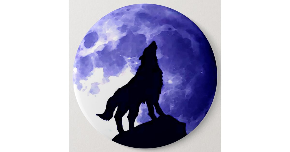 Wolf Silhouette Full Moon Pinback Button Zazzle Com Wolf Silhouette Full Moon Pinback Button Zazzle Com