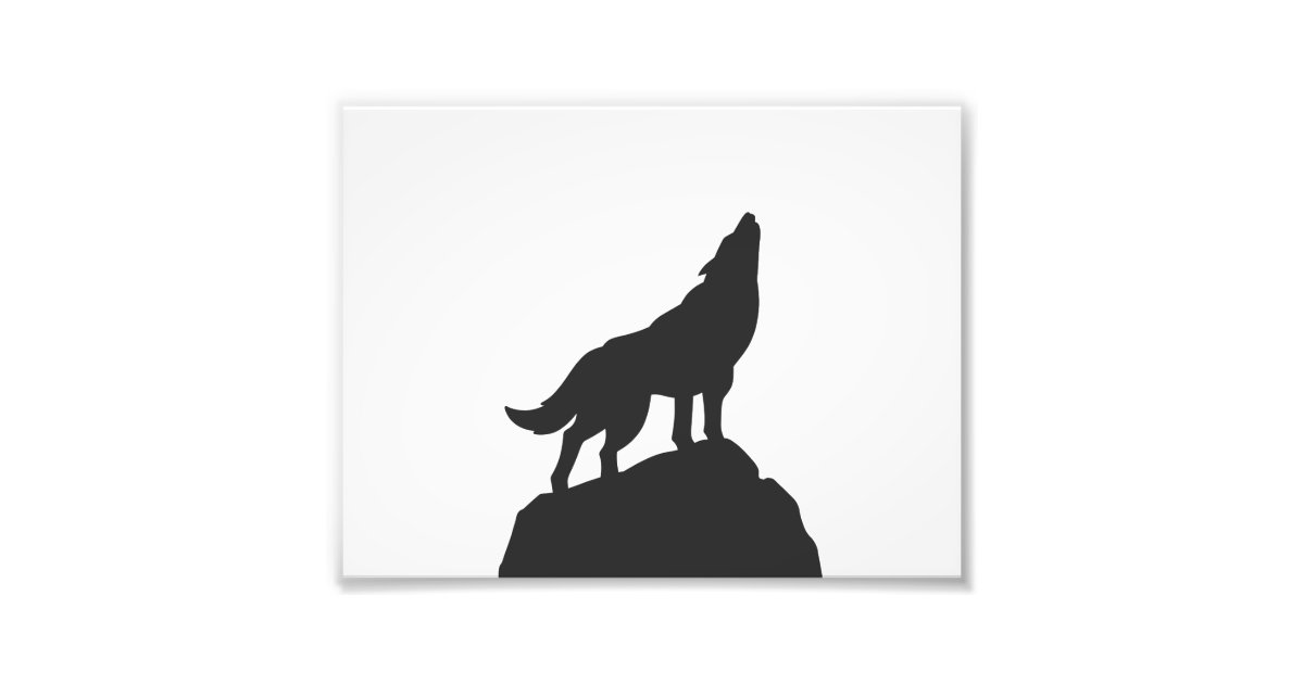 dog howling silhouette