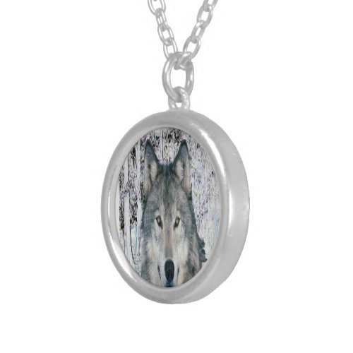 Wolf Silver Necklace Chain Pendant