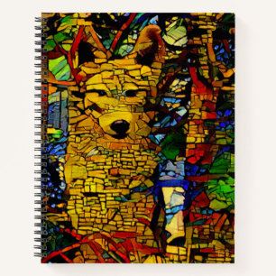 Wolf sitting  notebook