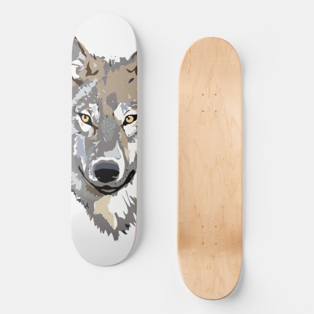 Wolf Skateboard | Zazzle