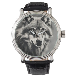 Wolf Sketch Watch