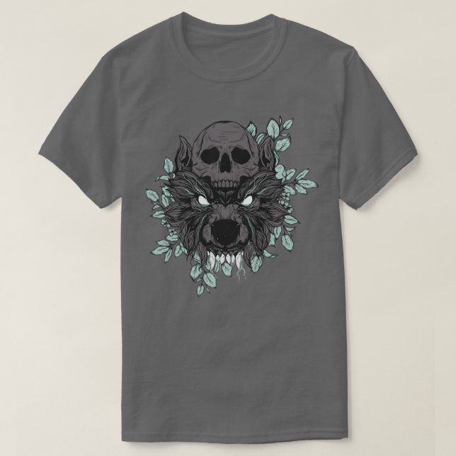 Wolf Skull T-Shirt (Design Front)