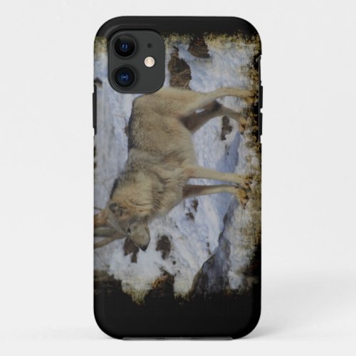 Wolf  Snow Wolf_Lover Wild Animal Alpha Male iPhone 11 Case