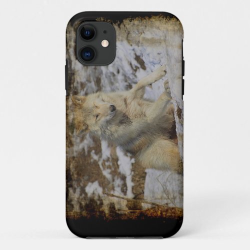 Wolf  Snow Wolf_Lover Wild Animal Alpha Male iPhone 11 Case