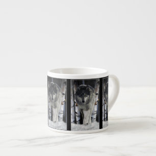 Wolf & Snowy Forest Espresso Coffee Mug