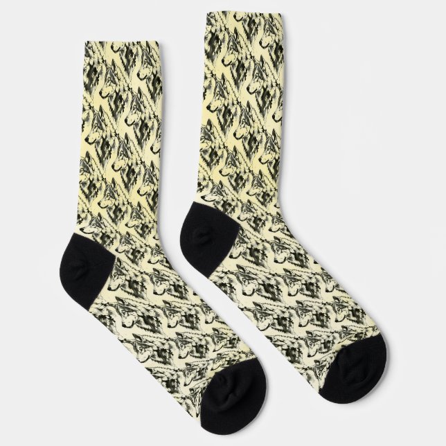Wolf Socks (Right)