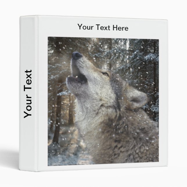 Wolf Song - Pastel 3 Ring Binder (Front/Spine)