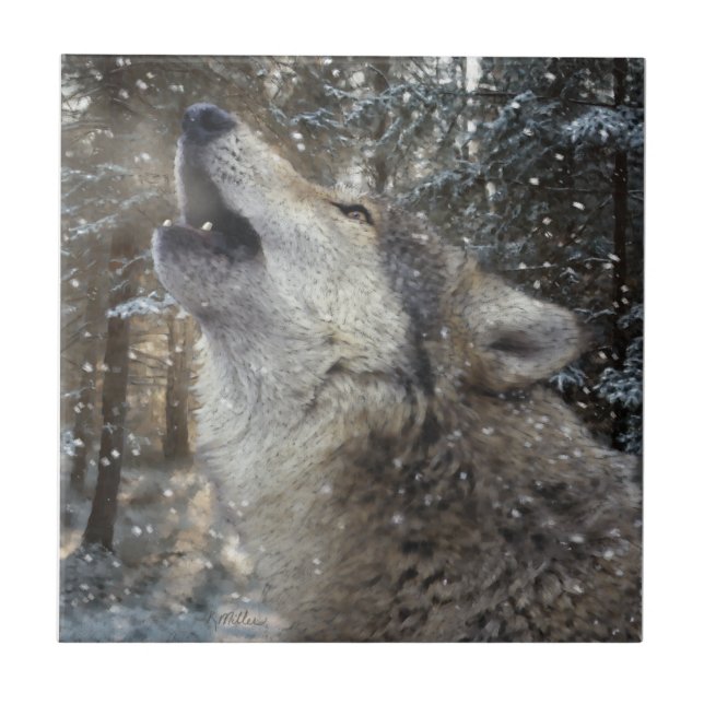 Wolf Song - Pastel Tile (Front)