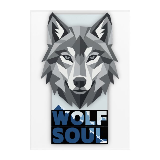 Wolf soul acrylic print (Front)