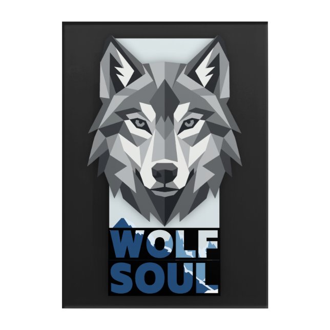 Wolf soul acrylic print (Front)