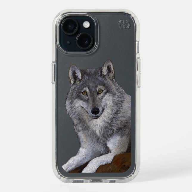 Wolf Speck iPhone Case (Front (Black))
