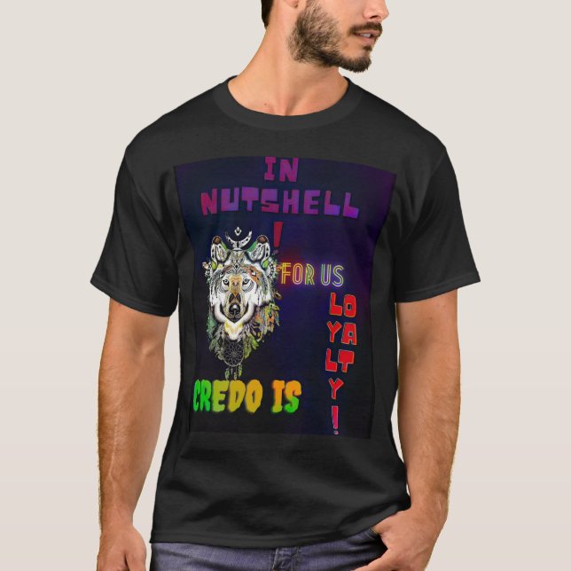 WOLF SPIRIT CLOTHING FOR MEN AND WOMEN  T-Shirt (Front)