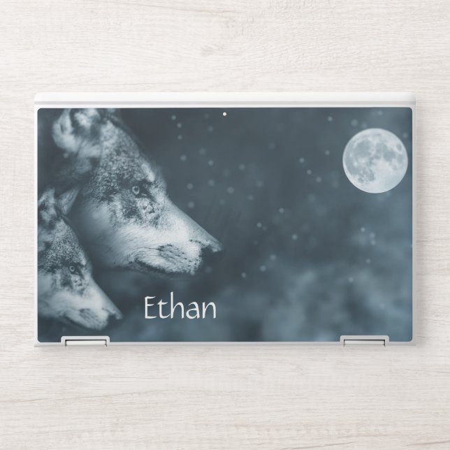 Wolf Spirit Custom HP Laptop Skin (Front)